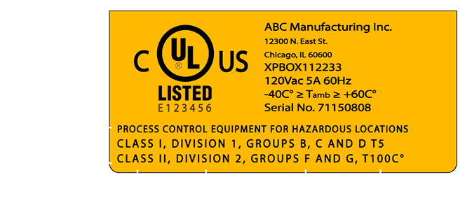 NEC product marking 