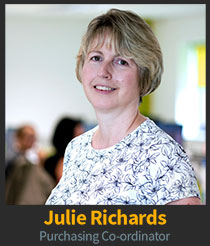 Julie Richards, Purchasing Co-ordinator