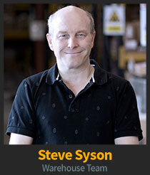 Steve Syson, Warehouse Team